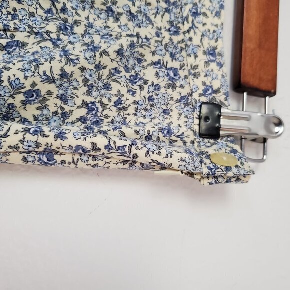 Vintage Pedal Pusher High Rise Pants, Crop Pants, Floral Cottagecore - Picture 4 of 7